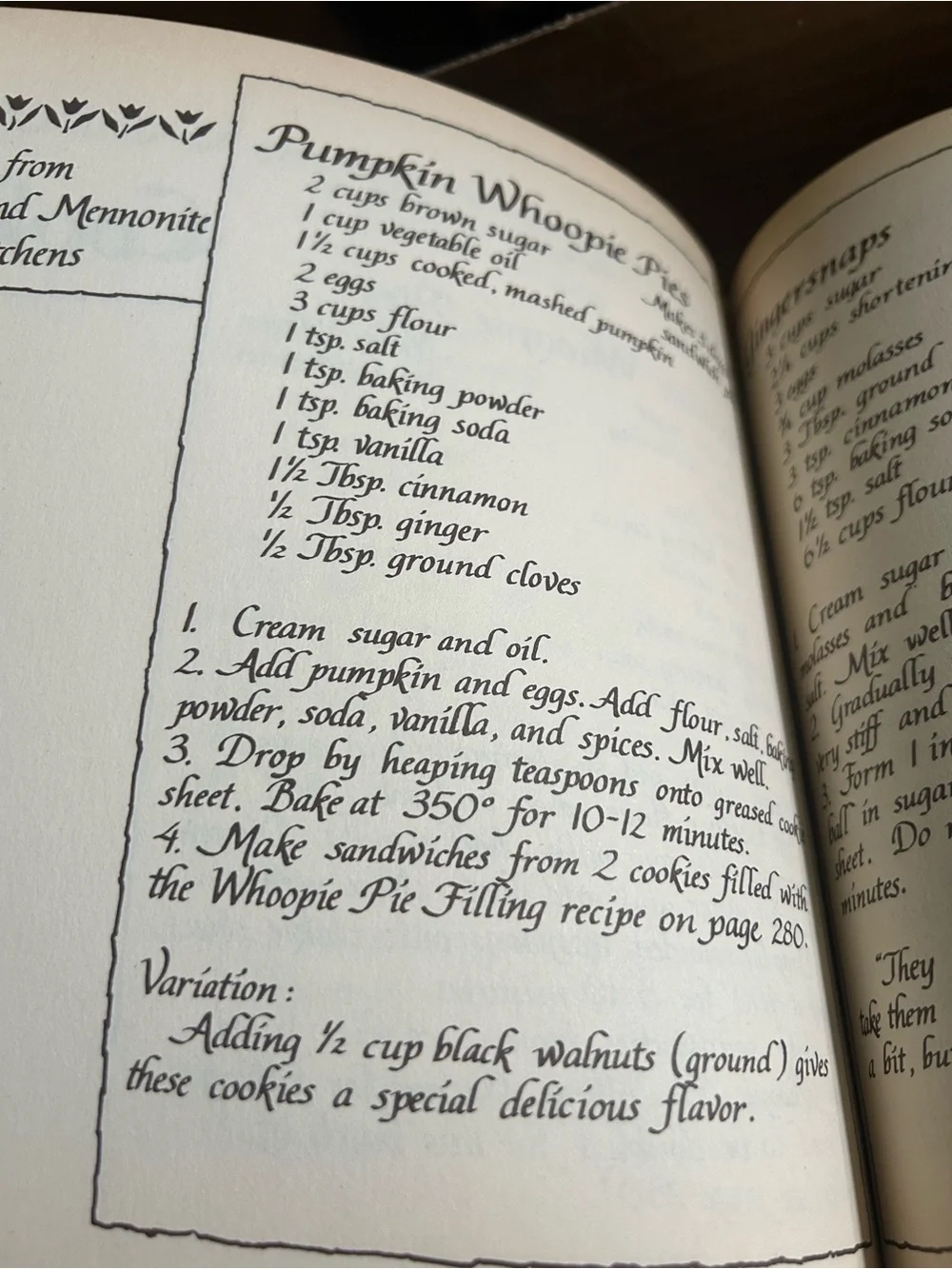 From Amish and Mennonite Kitchens Cookbook -